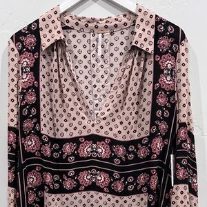 FREE PEOPLE-Changing Times Tunic. Size M. Tea color combo. NWT.